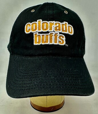 University of Colorado Buffaloes Black Football Hat Cap CU Buffs Cotton