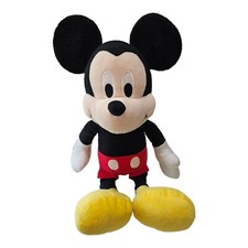 Disney Mickey Mouse 15 Inch Plush Colors Black Yellow Red White and Cloth Eyes