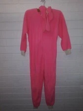 Vintage One Piece Pajamas Gaymode JcPenney Penney Hot Pink Medium 70s