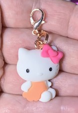Hello Kitty Charm Zipper Pull  Keychain Add On Clip 