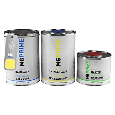 Autolack Dose Set für Hyundai VV Tweety Yellow Basislack 2K Klarlack 2,5L