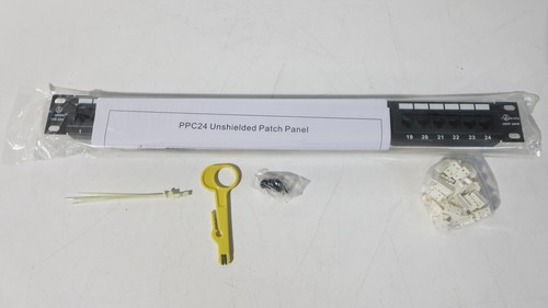 STEREN 310-324 Fast Media Cat5e 24 Port Patch Panel - 第 1/4 張圖片