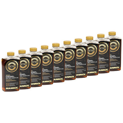 10x 1 Liter Diesel Ester Additive MANNOL Verschleißschutz Reiniger Dieseladditiv