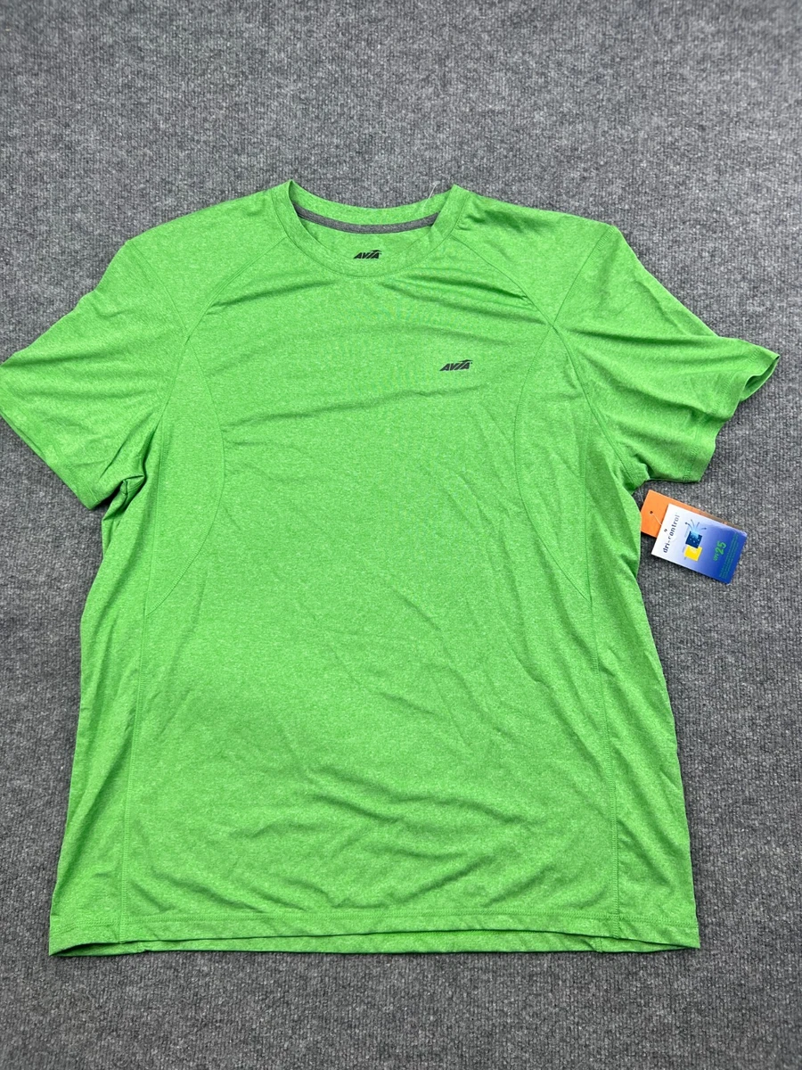 Avia Running Shirt Men's XL Green UPF 25 NWT Workout Activewear