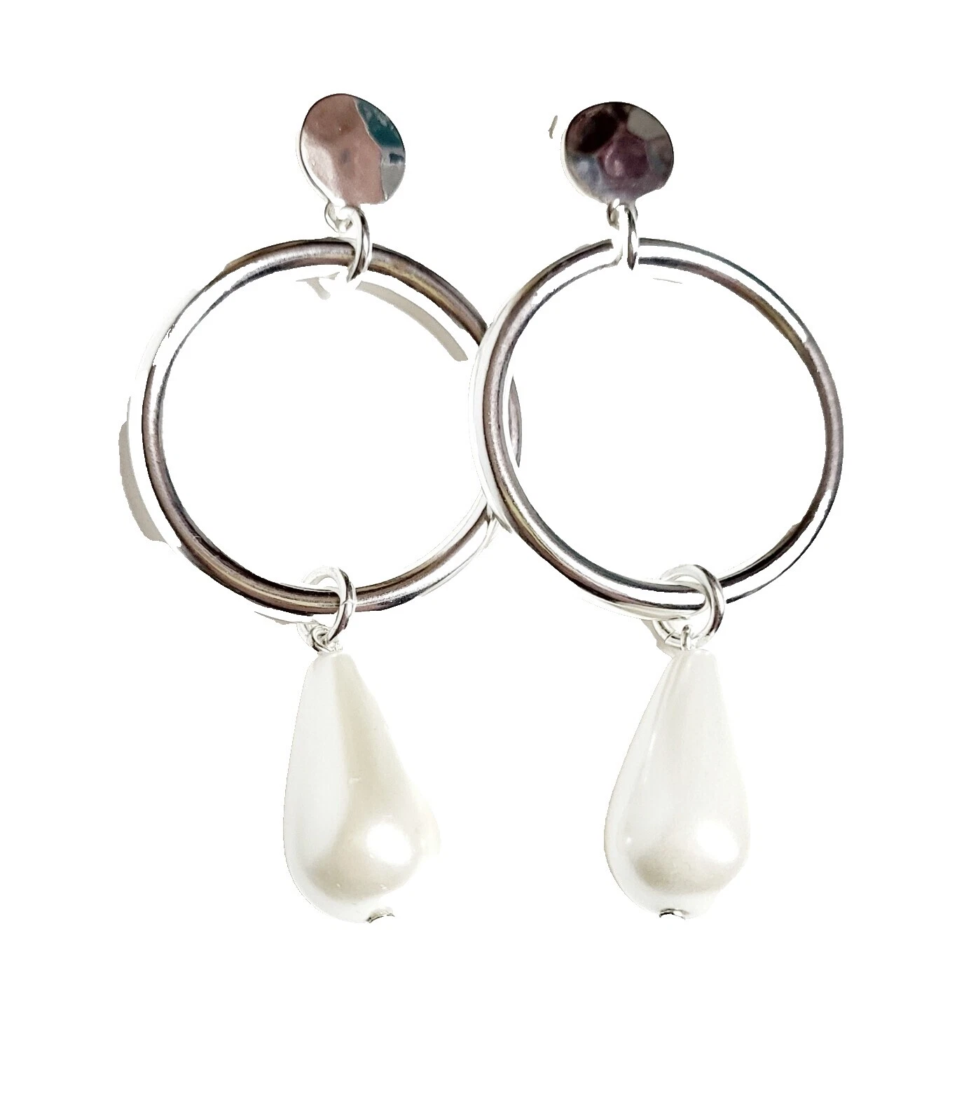 J.CREW Pearl Silver Plated Fashion Jewelry