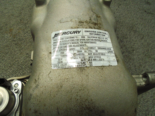 AIR HANDLER THROTTLE BODY OIL PUMP 885594T03 MERCURY FRESH WATER 200 HP OPTIMAX - Foto 3 di 13
