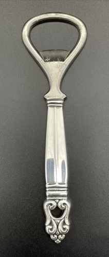 Sterling Silver Royal Danish Bottle Opener International Barware No Monogram