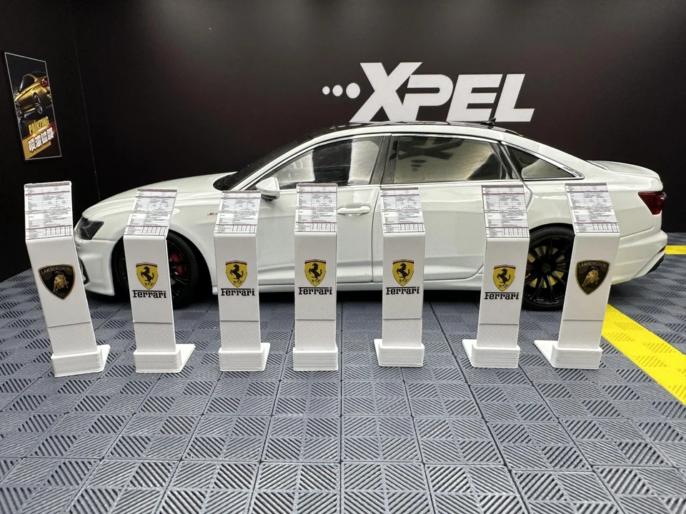 1/18 Scale Diorama Car Display Board Model Car Showroom Scene Display Prop Model - Image 2 of 4