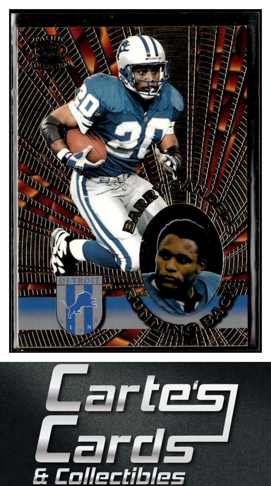 Barry Sanders 1996 Pacific Invincible #I-49 Silver Detroit Lions