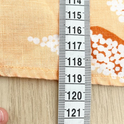 Country Road Elastic Detail Maxi Dress Sleeveless Hemp Orange Palm Print Size 8 - Picture 12 of 13