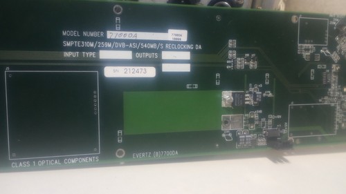 4 ct. Evertz 7700 Cards 7700ADA-AUD, 7700DA, 7700DA-AESU, 7700FC w/ backplanes - Picture 5 of 12