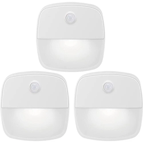 3x LED Nachtlicht mit Bewegungsmelder Nachtlicht Nachtlampe Schrank Treppenlicht - Bild 11 von 13