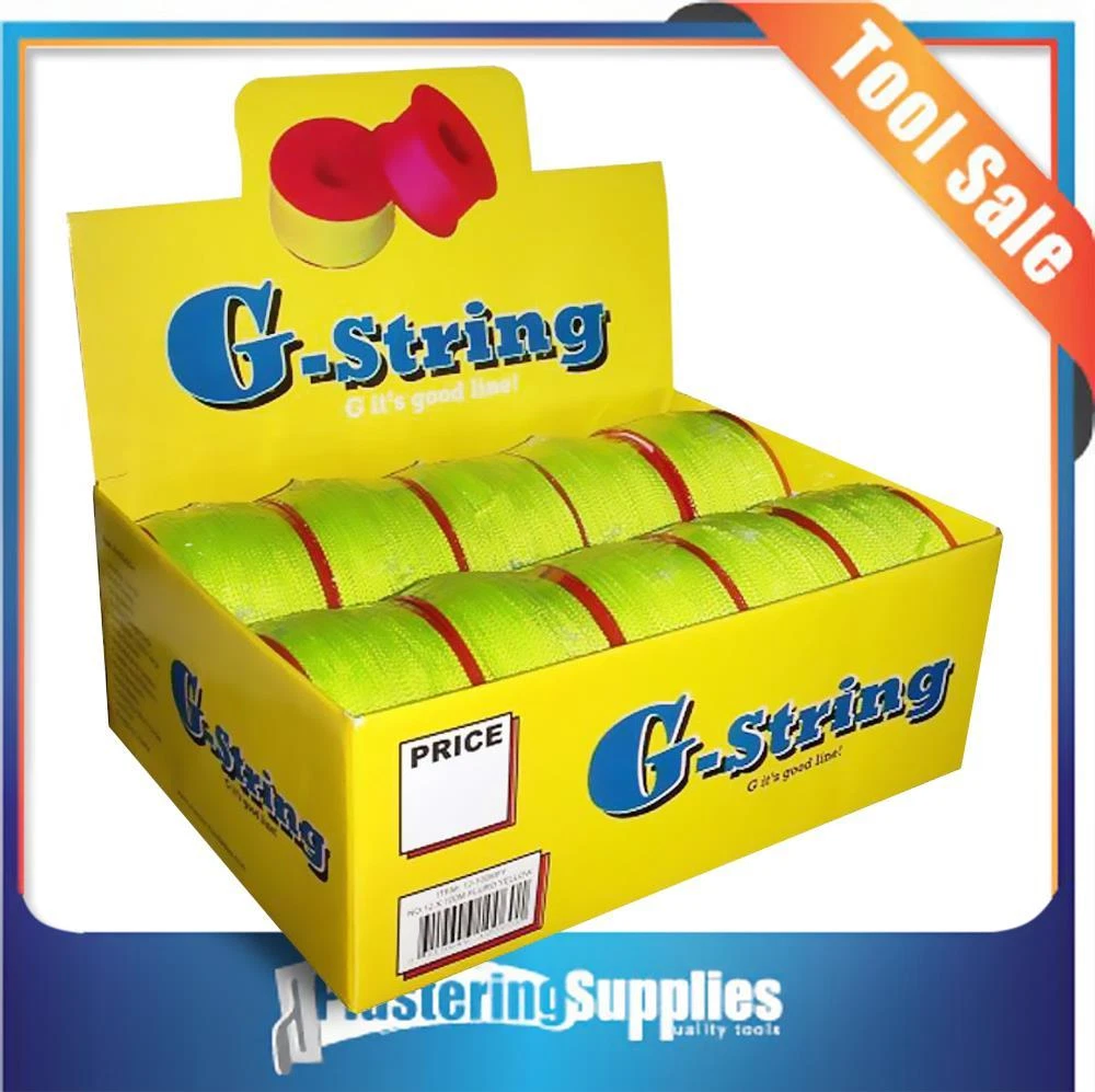 G String 100m String Line 10 Pk No 12 Brickies Carpenter FLURO