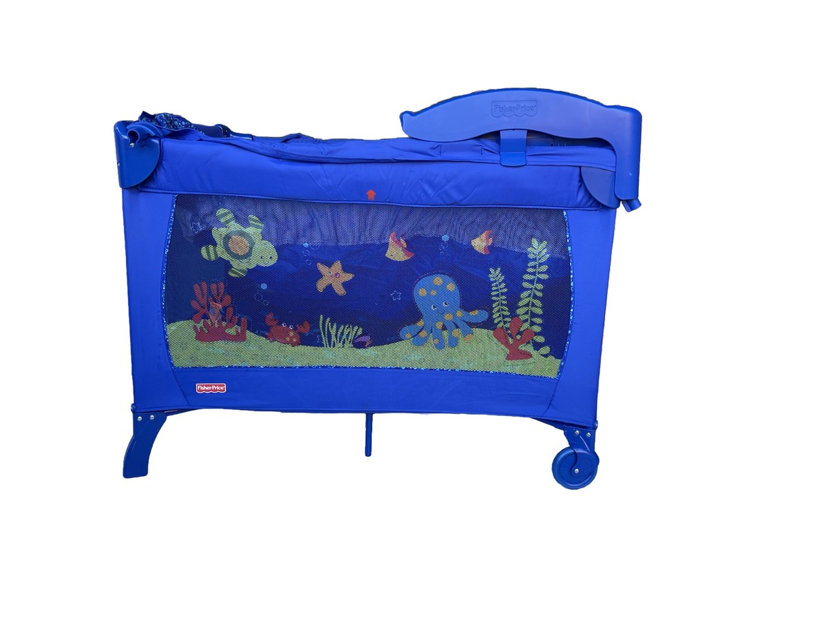 Vintage Fisher Price Ocean Wonders Pack And Play Play Pen