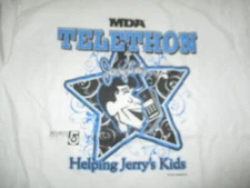 Vtg WCVB-TV Boston MDA Telethon LERRY LEWIS "Helping Jerry's Kids" (SM) T-Shirt