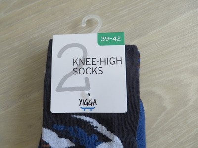 2 Paar warme neue Knie Socken von Yigga gr.39-42 für Jungen