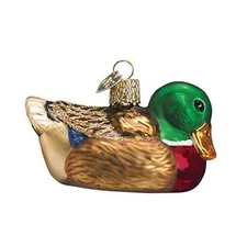 Old World Christmas Glass Blown Ornament for Christmas Tree, Mallard