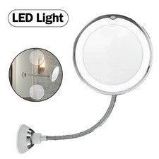  10X Flexible Gooseneck Makeup Mirror with LE...