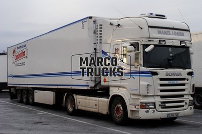 LKW Foto Scania R560 Kühlsattelauflieger Spanien weiß MANEL I DAVID, MANE #j9qq