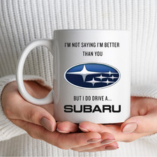 Funny Mug Humorous Novelty Birthday Christmas gift - Subaru Mug Old Classic Car