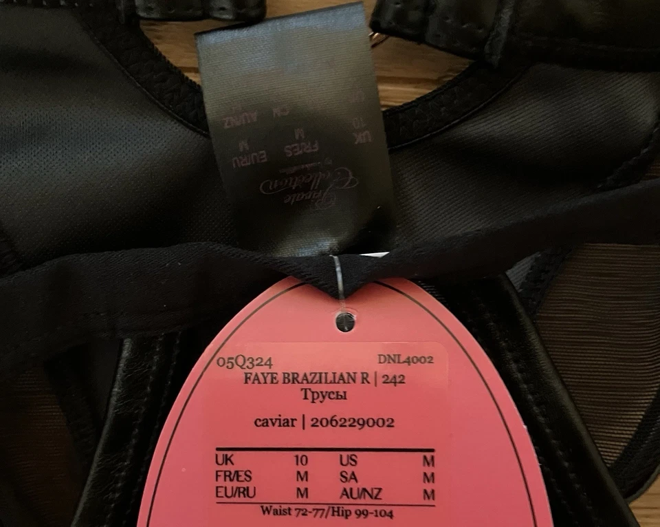 Hunkemöller Private Collection Brazilian Slip Gr. M schwarz sexy Dessous - Bild 4 von 4