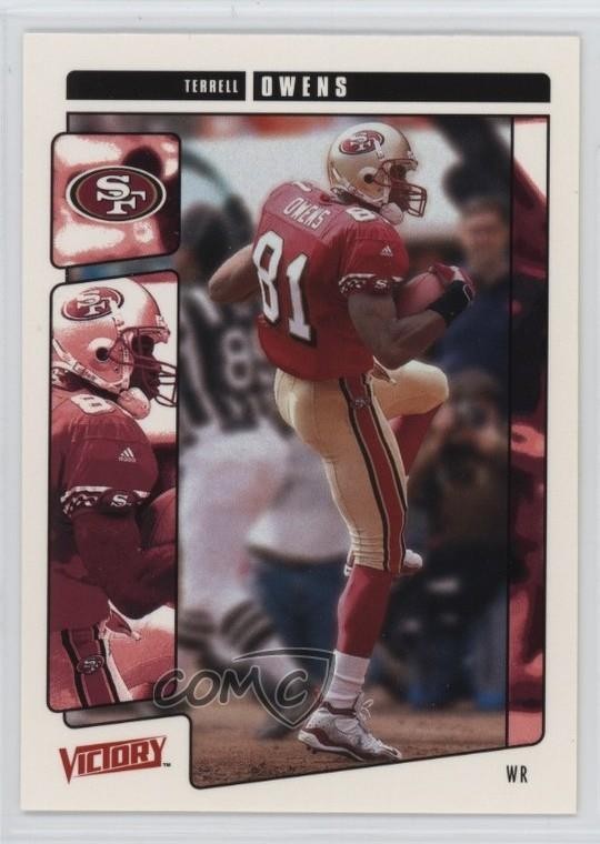 2001 Upper Deck Victory Terrell Owens #309 HOF 0b3