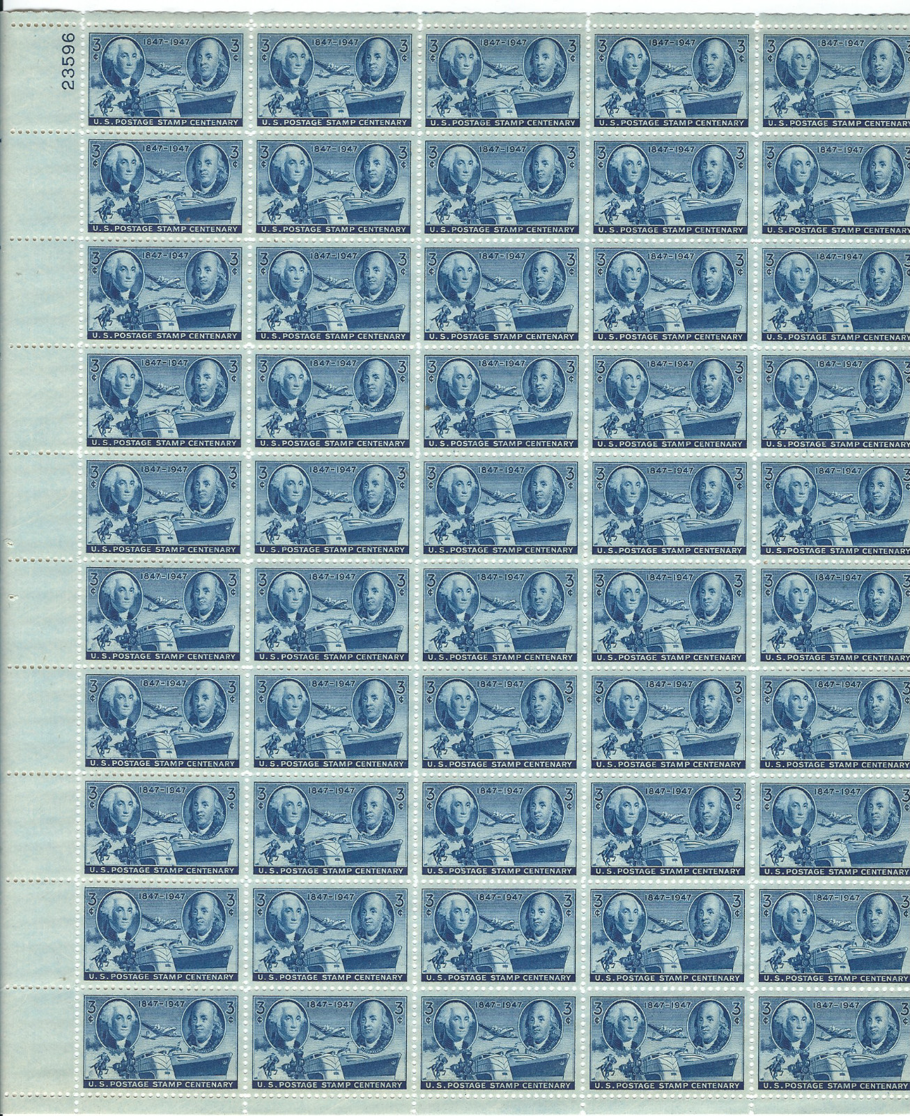 Scott #947...3 Cent...Washington & Franklin...Sheet of 50