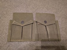 Vintage NOS Surplus Military Magazine Pouches, Belt Worn