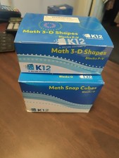 K12 Lot Of Math 3D Shapes And Math snap cubes New