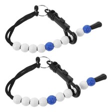 2Pcs Plastic Golf Stroke Counter Beaded Scoring Chain Outdoor Accessory