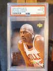 Michael Jordan Card 1995-96 Upper Deck Electric Court #335 PSA 8