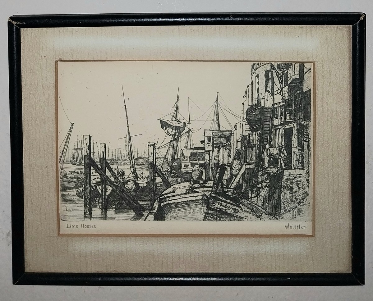 James Abbott McNeill Whistler 1859 Hand Signed Antique Etching