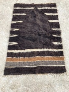 Vintage Handmade Traditional Turkish Woolen Kilim Floor Rug Carpet 128x80 cm