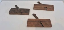 Vintage Antique Auburn Tool Co Molding Plane Lot Of 3
