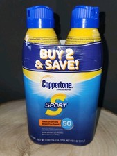 Coppertone SPORT Continuous Spray Broad Spectrum SPF50 (5.5 oz. per Bottle) 2 Pk 3.27 per gallon