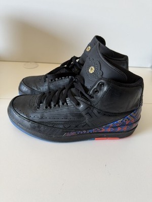 Nike Air Jordan 2 Retro Black History Month Men's Size 10 BQ7618-007 Shoe