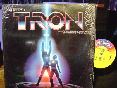 Walt Disney The Story Of Tron Disney Disneyland Vinyl  LP Dialogue Music NM