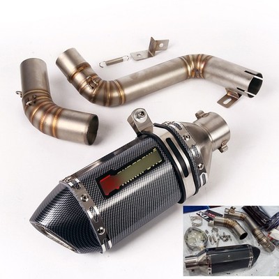 Exhaust Muffler Tips Mid Link Pipe System Modified For DUKE 390 200 2012-2016
