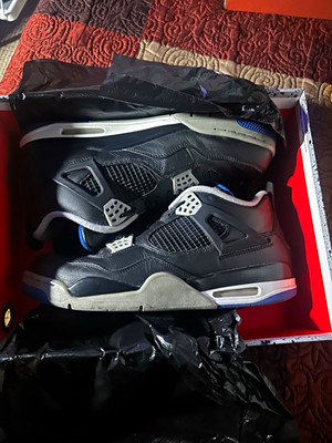 Jordan Air Jordan 4 Retro Motorsports Alternate Black Game Royal Silver 2017