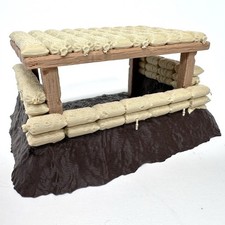 World War 2 Colored Machine Gun Nest Military Toy Soldier 1/32 3D WW2 Accessory