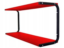 Mensola da parete in metallo 91 cm nero opaco - soppalco garage ripostiglio