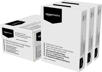 Multipurpose Copy Printer Paper, 20 Lb, 8.5 X 11 Inches, 3 Reams (1,500 Sheets),