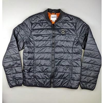Converse Boys Black Puffer Jacket Large 12-14