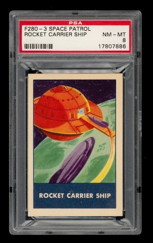 1953 F280-3 Space Patrol Set-Break Rocket Carrier Ship PSA 8 NM-MT