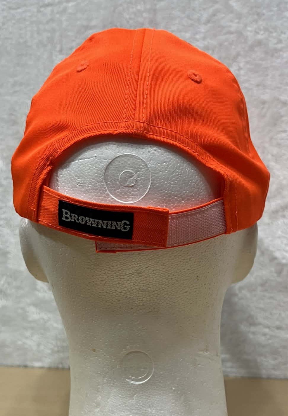 Browning Orange Cap Hat Adjustable OSFA Black Buc… - image 3