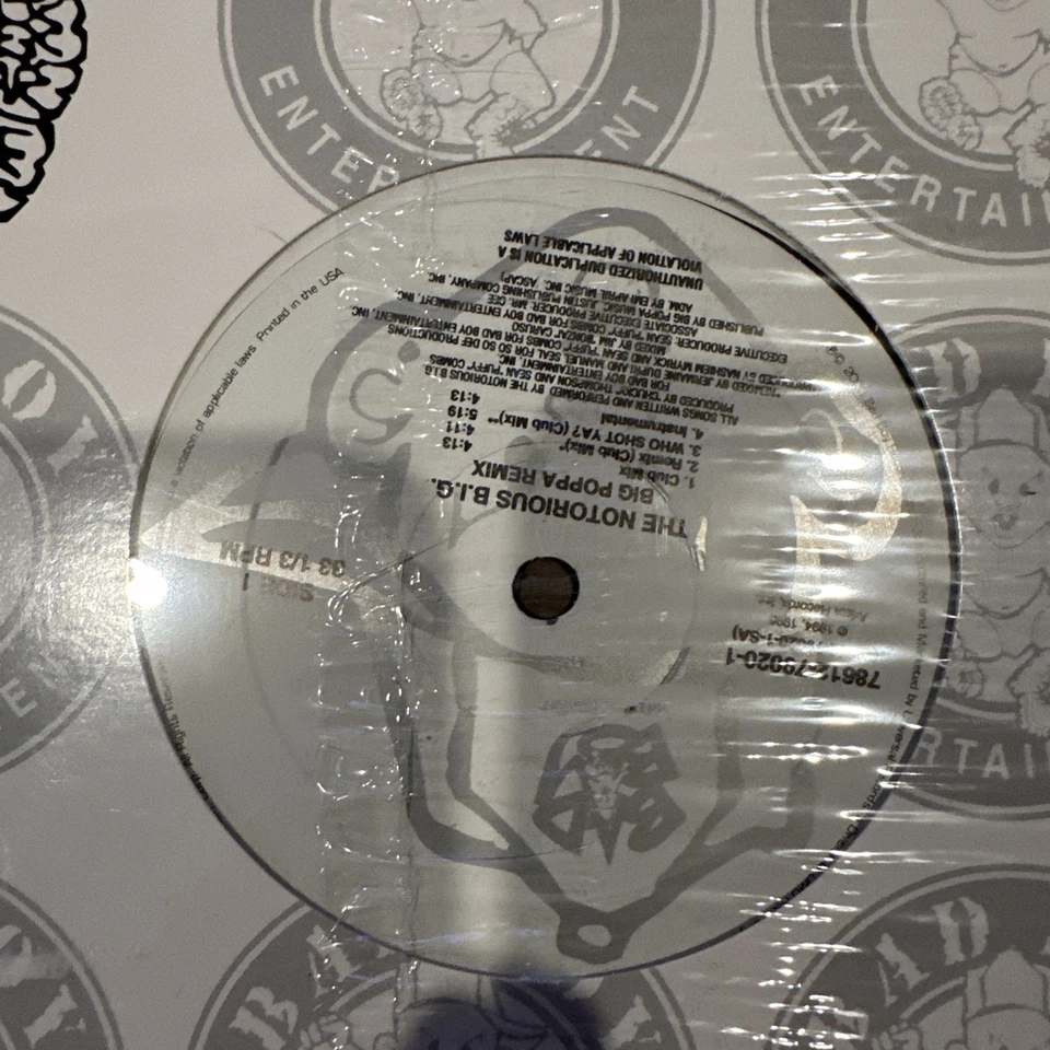 NEW SEALED The Notorious B.I.G - Big Poppa Remix 12 inch vinyl record RARE OOP - Image 3 of 4