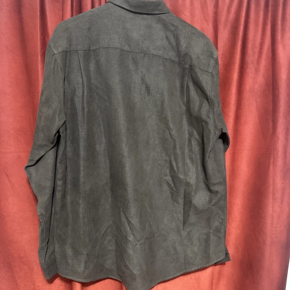 Рубашка с воротником на пуговицах мужская Alfani размер Large светло-коричневый с длинным рукавом - Изображение 3 из 3