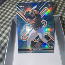 2022 Topps Finest - Heliot Ramos #82 Blue/Aqua Vapor Refractor /250 (RC)