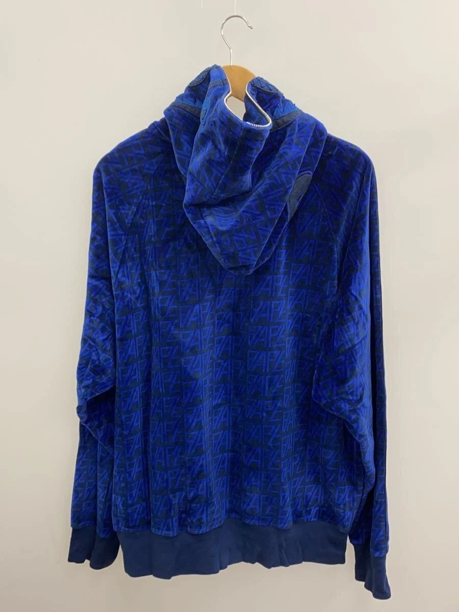 A BATHING APE (BAPE) Felpa con cappuccio e zip BAPE A BATHING APE XL blu cotone #ED AZA
