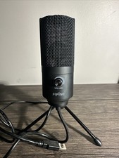 FIFINE USB Podcast Microphone for Desktop Laptop, Gaming, Discord, and Recording